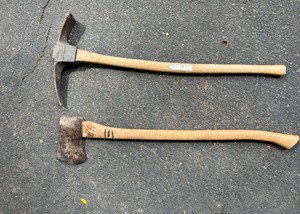 Vintage Tools - Axe and Pickaxe