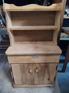 Unstained Childrens Cabinet
