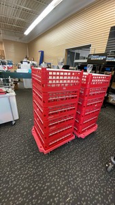 NEXT DAY GOURMET ROLLING GLASS STORAGE RACKS
