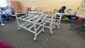 CAMBRO, ROLLING, BIN STORAGE RACKS