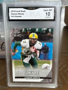 2016 Leaf Draft Carson Wentz Rookie Gem MT 10