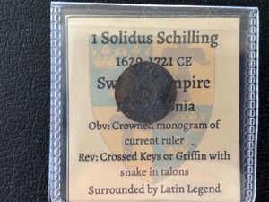 1 Solidus Schilling Swedish Empire