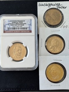 Sacagawea and Presidential Dollars