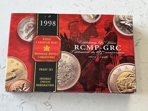 1998 Royal Canadian Mint RCMP-GRC Silver Proof Set