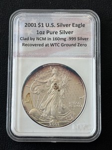 2001 Silver Eagle Recovered at World Trade Center Ground Zero