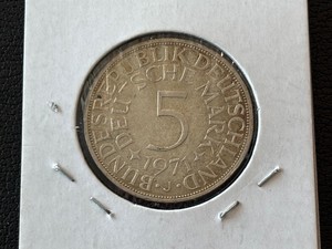 1971-J German 5 Deutsch Mark 62.5% Silver