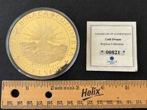 Jumbo Gold Plated Coin