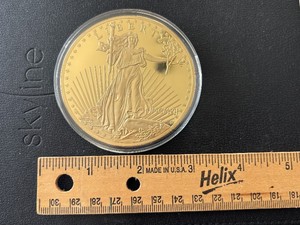 Jumbo Gold Plated Coin