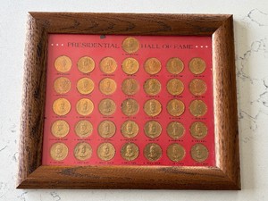 Framed Presidential Medallions