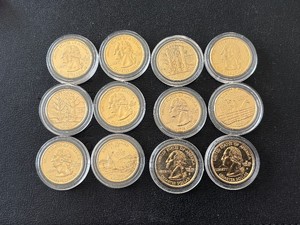 Gold Plated Quarters