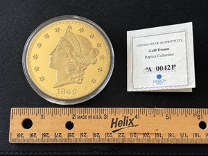 Jumbo Gold Plated Coin