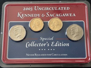2003 Uncirculated Kennedy and Sacagawea Set