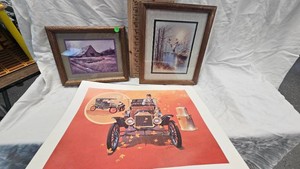 Two Small Pictures and Several Prints