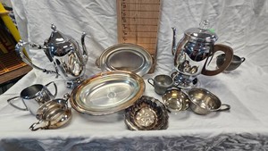 Silver Plated Serving Ware and Percolaters
