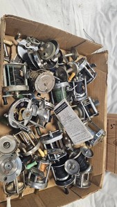 Lot of Various Bait Caster Reel and Parts