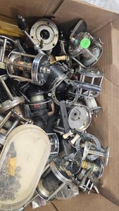 Lot of Various Bait Caster Reel and Parts