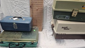 Lot of 4 Tackle Boxes with contents
