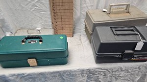 Four Tackle Boxes and All Fishing Accessories