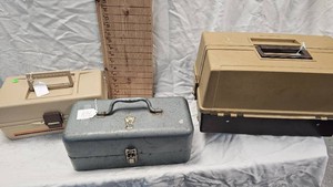 Lot of 3 Tackle Boxes and Contents