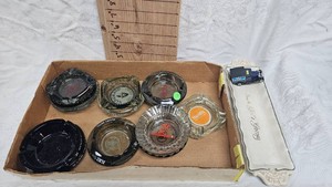 Lot of Ashtrays with Various Advertising