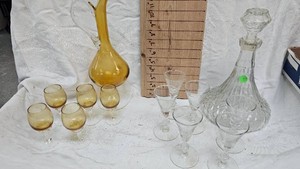 Pair of Decanters and Glasses
