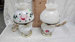 Pair of Hand Painted Lamps as pictured