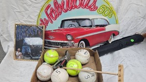 Softballs, Umbrella, Fab 50s Cut Out