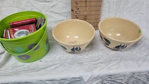 2 Watt Bowls from Kerkhoven Elevater and Prince Albert Tins