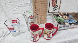 Schmidt Pitchers and Budweiser Insulated Mugs