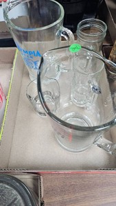 Bud Light and Olympia Beer Pitchers and Misc Mugs