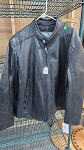 Whet Blu Leather Coat, XL