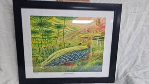 Pike Surprise Outdoor News Conservation Print-Ron Nelson 2014