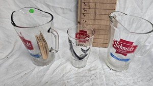 Lot of Three Schmidt Beer Pitchers