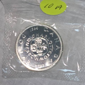 1964 Royal Canadian Mint Sealed Silver $1, UNC