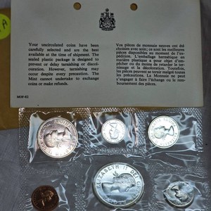 Royal Canadian Mint Silver Proof Set 1964 UNC