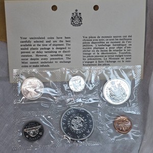 Royal Canadian Mint Silver Proof Set 1964 UNC