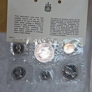 Royal Canadian Mint Silver Proof Set 1964 UNC