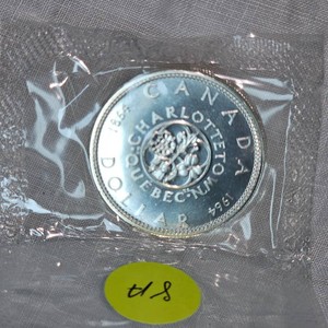 1964 Royal Canadian Mint Sealed Silver $1, UNC