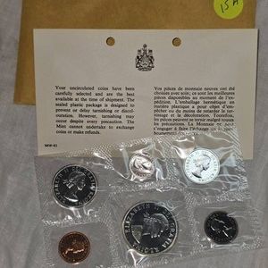 Royal Canadian Mint Silver Proof Set 1964 UNC