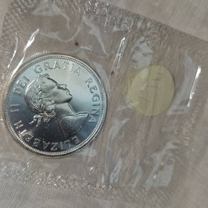1964 Royal Canadian Mint Sealed Silver $1, UNC