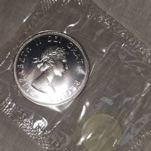 1964 Royal Canadian Mint Sealed Silver $1, UNC