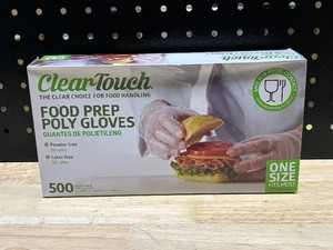 Clear Touch Poly Food Prep Gloves