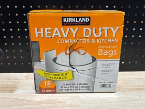 Heavy Duty 18 Gallon CompactorKitchen Bags
