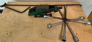 Montgomery Ward Scissor Jack & Lug Wrenches Mixed Lot