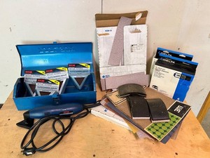 Ryobi Detail Sander & Assorted Sanding Accessories Mixed Lot