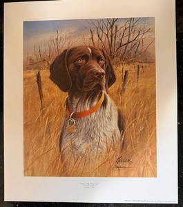 James H. Killen German Shorthair Print 1999 Wild Wings 17 X 20