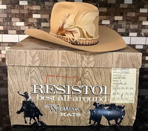 Resistol Stagecoach Western Hat Size 7 Style 2PAIWNEE