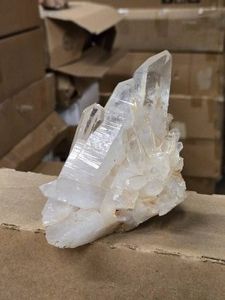 1.21-lbs Natural Clear Quartz Crystal Cluster