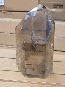 6.4-lbs Smokey Quartz Obelisk Crystal Tower
