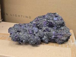6.6lbs Deep Purple Fluorite Cluster